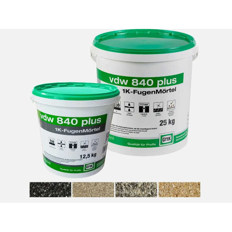 vdw840 12,5 kg 1 komponent fugemateriale